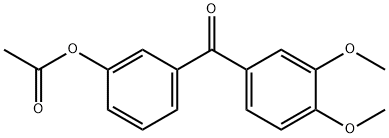 3-ACETOXY-3',4'-DIMETHOXYBENZOPHENONE Struktur