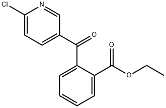 2-CHLORO-5-(2-ETHOXYCARBONYLBENZOYL)PYRIDINE Struktur