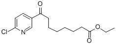 ETHYL 8-(6-CHLORO-3-PYRIDYL)-8-OXOOCTANOATE Struktur