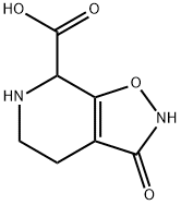 3-hydroxy-4,5,6,7-tetrahydroisoxazolo(5,4-c)pyridine-7-carboxylic acid Struktur