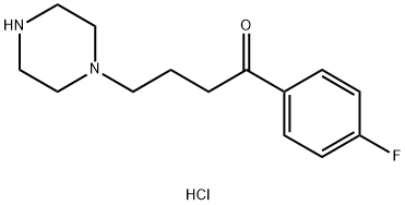 1-(4-FLUORO-PHENYL)-4-PIPERAZIN-1-YL-BUTAN-1-ONE DIHYDROCHLORIDE Struktur