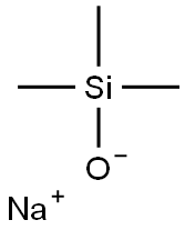 sodium trimethyl-oxido-silane Struktur