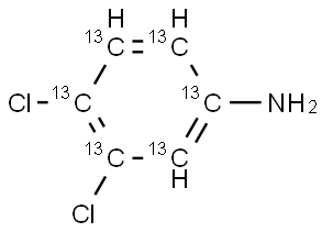 3,4-DICHLOROANILINE-UL-14C Struktur