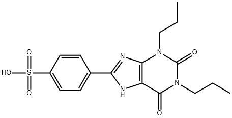 1,3-DIPROPYL-8-P-SULFOPHENYLXANTHINE Struktur