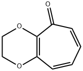 5H-Cyclohepta-1,4-dioxin-5-one,  2,3-dihydro- Struktur