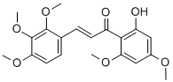 1-(2-HYDROXY-4,6-DIMETHOXYPHENYL)-3-(2,3,4-TRIMETHOXYPHENYL)-2-PROPEN-1-ONE Struktur