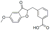 3-((2,3-Dihydro-5-methoxy-3-oxo-2-benzofuranyl)methyl)benzoic acid Struktur