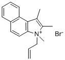 1,2,3-Trimethyl-1-(2-propen-1-yl)-1H-benz[e]indolium bromide Struktur