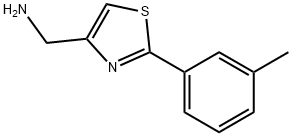 C-(2-M-TOLYL-THIAZOL-4-YL)-METHYLAMINE Struktur