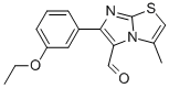 6-(3-ETHOXYPHENYL)-3-METHYLIMIDAZO[2,1-B]THIAZOLE-5-CARBOXALDEHYDE Struktur