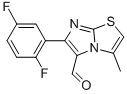 6-(2,5-DIFLUOROPHENYL)-3-METHYLIMIDAZO[2,1-B]THIAZOLE-5-CARBOXALDEHYDE Struktur