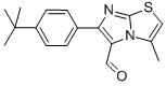 6-[4-(1,1-DIMETHYLETHYL)PHENYL]-3-METHYLIMIDAZO[2,1-B]THIAZOLE-5-CARBOXALDEHYDE Struktur