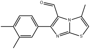 6-(3,4-DIMETHYLPHENYL)-3-METHYLIMIDAZO[2,1-B]THIAZOLE-5-CARBOXALDEHYDE Struktur