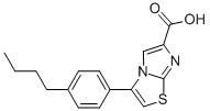 3-(4-BUTYLPHENYL)IMIDAZO[2,1-B]THIAZOLE-6-CARBOXYLIC ACID Struktur