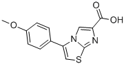 3-(4-METHOXYPHENYL)IMIDAZO[2,1-B]THIAZOLE-6-CARBOXYLIC ACID Struktur