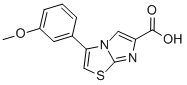 3-(3-METHOXYPHENYL)IMIDAZO[2,1-B]THIAZOLE-6-CARBOXYLIC ACID Struktur