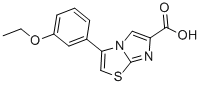 3-(3-ETHOXYPHENYL)IMIDAZO[2,1-B]THIAZOLE-6-CARBOXYLIC ACID Struktur