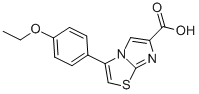 3-(4-ETHOXYPHENYL)IMIDAZO[2,1-B]THIAZOLE-6-CARBOXYLIC ACID Struktur