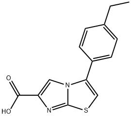 3-(4-ETHYLPHENYL)IMIDAZO[2,1-B]THIAZOLE-6-CARBOXYLIC ACID Struktur