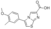 3-(4-METHOXY-3-METHYLPHENYL)IMIDAZO[2,1-B]THIAZOLE-6-CARBOXYLIC ACID Struktur