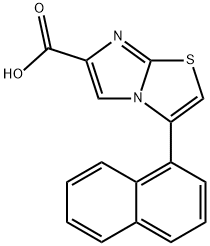 3-(1-NAPHTHALENYL)IMIDAZO[2,1-B]THIAZOLE-6-CARBOXYLIC ACID Struktur