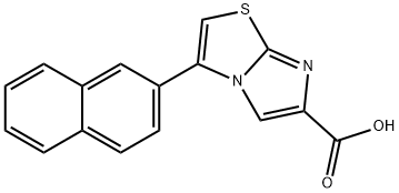 3-(2-NAPHTHALENYL)IMIDAZO[2,1-B]THIAZOLE-6-CARBOXYLIC ACID Struktur