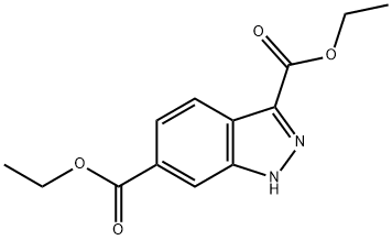 1H-INDAZOLE-3,6-DICARBOXYLIC ACID DIETHYL ESTER Struktur