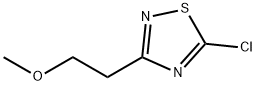 5-Chloro-3-(2-methoxyethyl)-1,2,4-thiadiazole Struktur