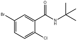 5-Bromo-N-t-butyl-2-chlorobenzamide Struktur