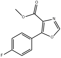 Methyl 5-(4-fluorophenyl)oxazole-4-carboxylate Struktur