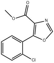 METHYL 5-(2-CHLOROPHENYL)OXAZOLE-4-CARBOXYLATE Struktur