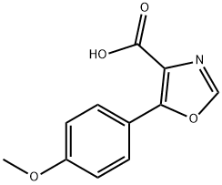 5-(4-METHOXYPHENYL)-1,3-OXAZOLE-4-CARBOXYLIC ACID Struktur