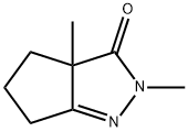 3(2H)-Cyclopentapyrazolone,  3a,4,5,6-tetrahydro-2,3a-dimethyl- Struktur