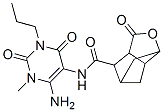 3,5-Methano-2H-cyclopenta[b]furan-7-carboxamide,  N-(6-amino-1,2,3,4-tetrahydro-1-methyl-2,4-dioxo-3-propyl-5-pyrimidinyl)hexahydro-2-oxo- Struktur