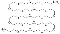 O,O'-BIS(2-AMINOETHYL)OCTADECAETHYLENE GLYCOL Struktur