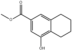 2-NAPHTHALENECARBOXYLIC ACID, 5,6,7,8-TETRAHYDRO-4-HYDROXY-METHYL ESTER Struktur