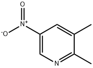 2,3-dimethyl-5-nitropyridine Struktur