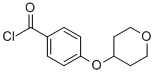 4-(Tetrahydropyran-4-yloxy)benzoyl chloride Struktur