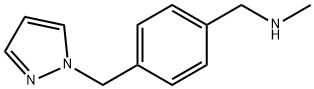 N-METHYL-4-(1H-PYRAZOL-1-YLMETHYL)BENZYLAMINE Struktur