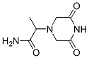 1-Piperazineacetamide,-alpha--methyl-3,5-dioxo-(9CI) Struktur