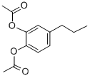 1,2-diacetoxy-4-propylbenzene Struktur