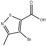 4-Bromo-3-methyl-isothiazole-5-carboxylic acid Struktur