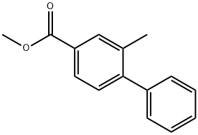 Methyl 2-methylbiphenyl-4-carboxylate Struktur