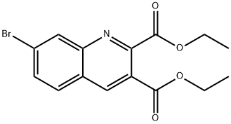 7-BROMOQUINOLINE-2,3-DICARBOXYLIC ACID DIETHYL ESTER Struktur