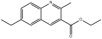 6-ETHYL-2-METHYLQUINOLINE-3-CARBOXYLIC ACID ETHYL ESTER Struktur