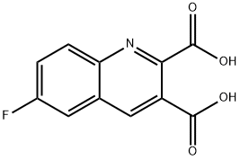 6-FLUOROQUINOLINE-2,3-DICARBOXYLIC ACID Struktur