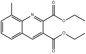 8-METHYL-QUINOLINE-2,3-DICARBOXYLIC ACID DIETHYL ESTER Struktur