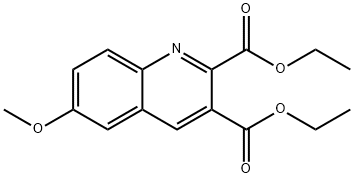 6-METHOXYQUINOLINE-2,3-DICARBOXYLIC ACID DIETHYL ESTER Struktur