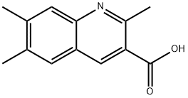 2,6,7-TRIMETHYLQUINOLINE-3-CARBOXYLIC ACID Struktur