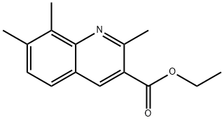 Ethyl 2,7,8-trimethylquinoline-3-carboxylate Struktur